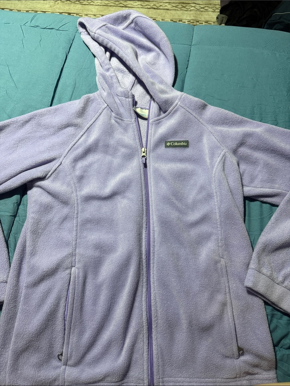 Columbia Lavender Girls' Full-Zip Fleece Hoodie